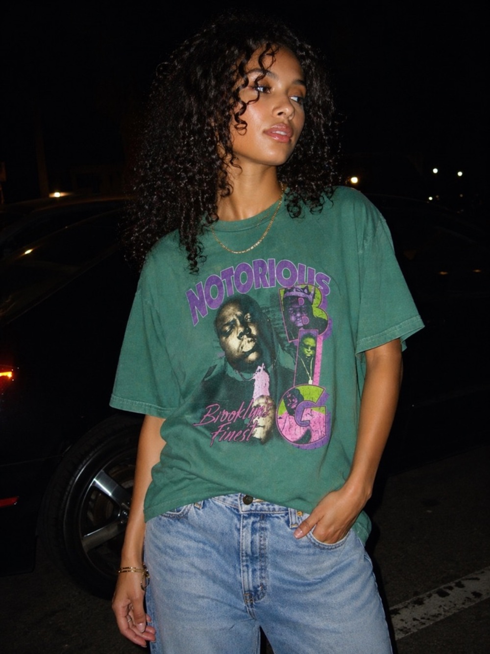 Vintage Notorious BIG Graphic Tee Large Brooklyn’s Finest Rap Hip Hop Shirt